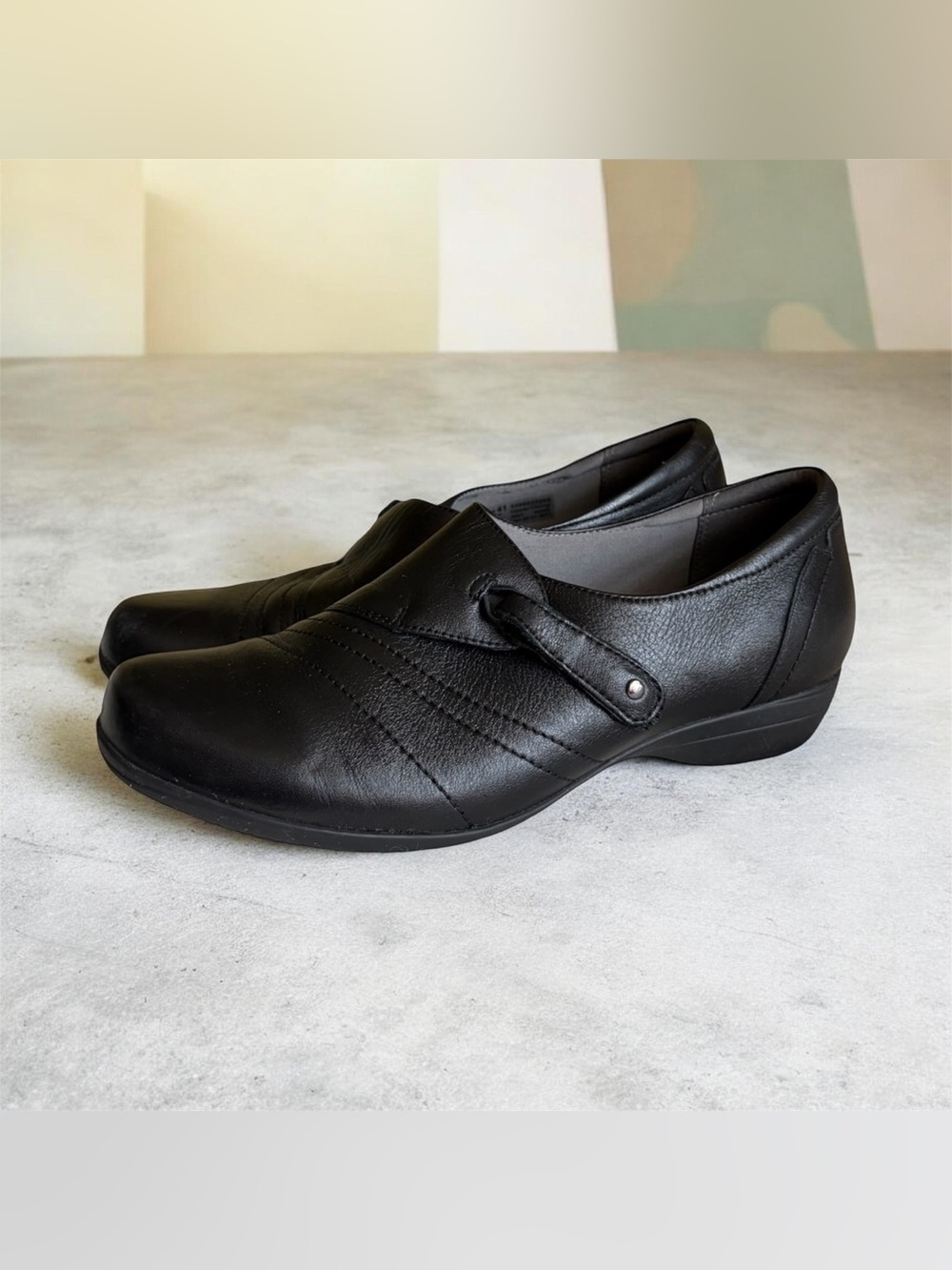 Dansko Comfortable Black Women's Slip-On Shoe with Low Heel Sz 41
